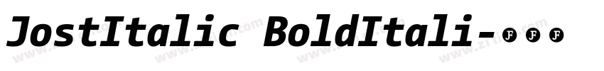 JostItalic BoldItali字体转换